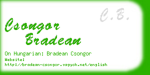 csongor bradean business card